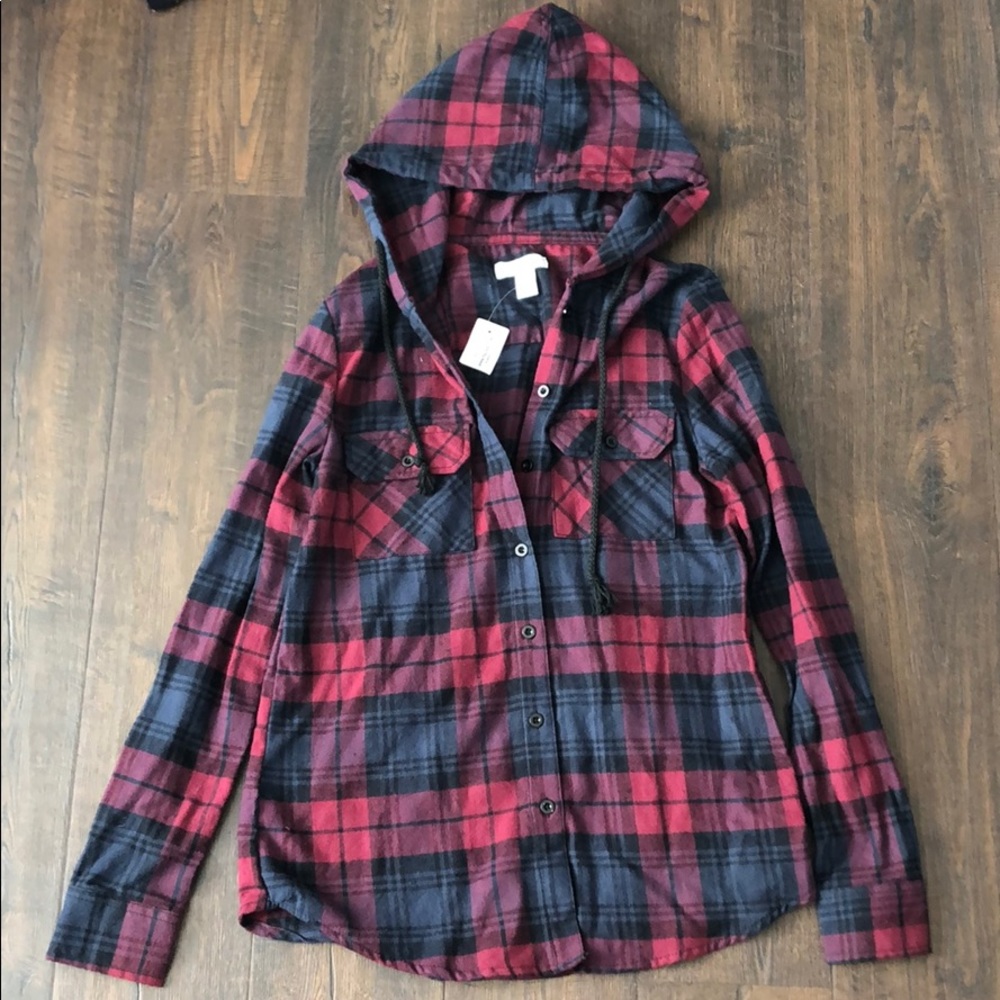 Tilly’s Full Tilt Hooded Flannel